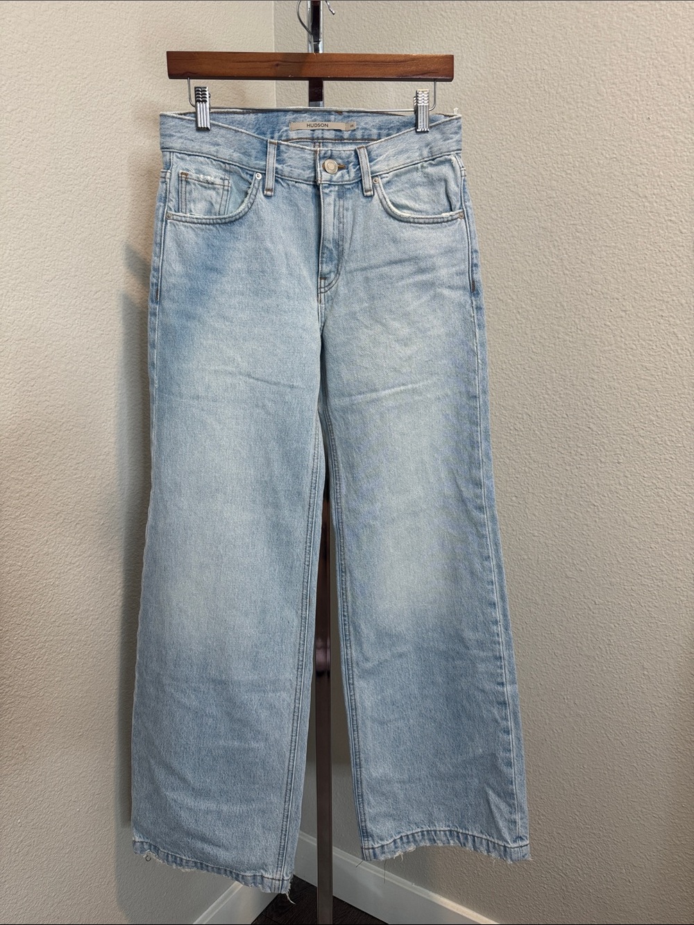 Hudson Jeans Light Blue Wide-Leg Women's Jeans - Picture 1 of 3